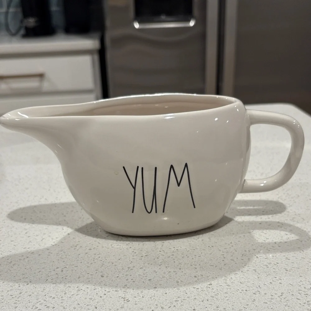 Rae dunn White Ceramic Gravy Boat